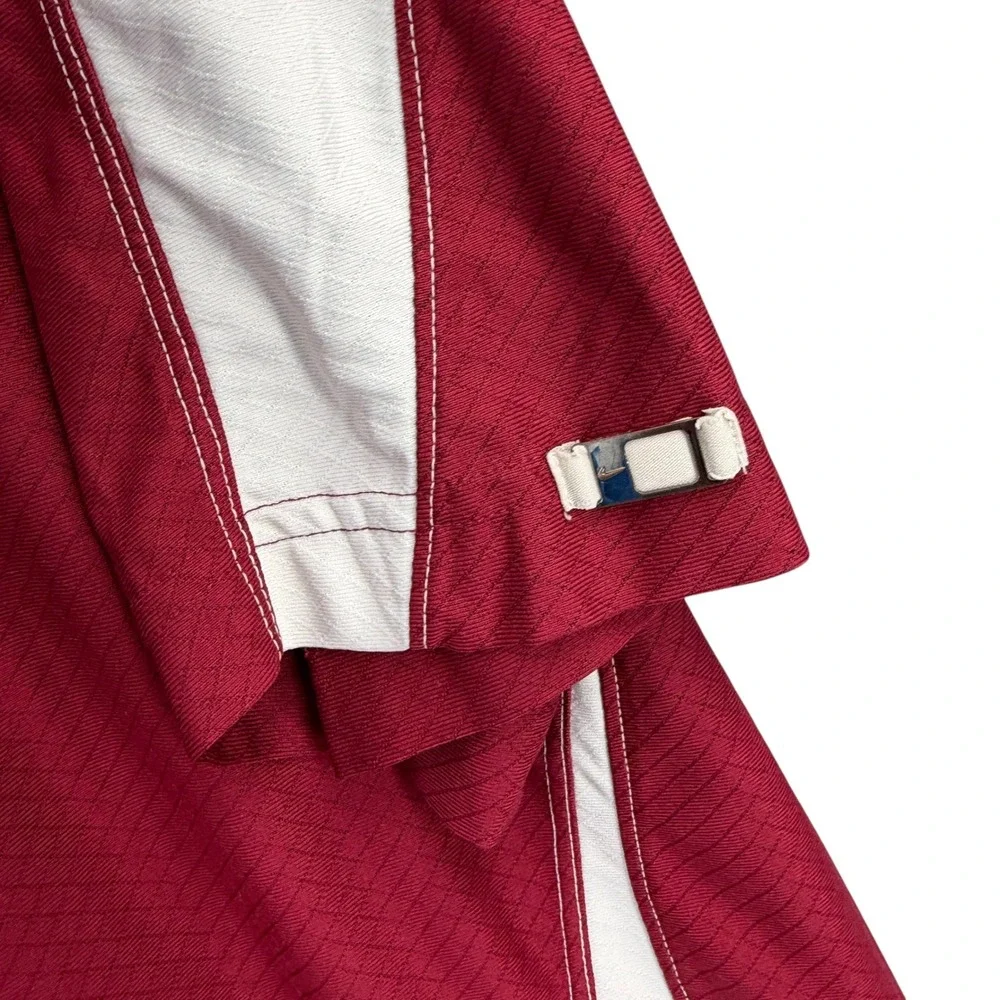 Nike‎ Dri-FIT Polo Mens XL Red White Short Sleeve Performance Golf Shirt